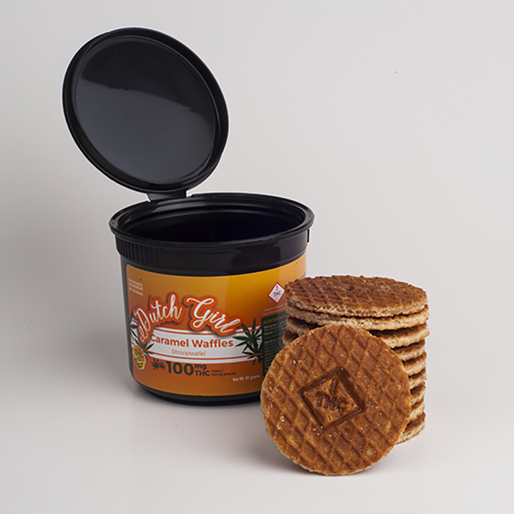 Stroopwafels (100mg) Dutch Girl Stroopwafels Caramel Waffles Jane