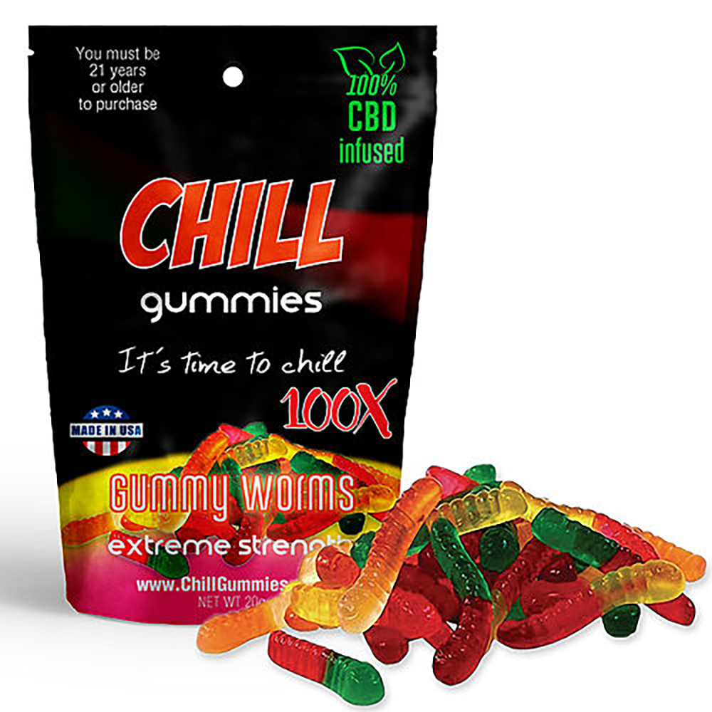 CBD Gummy Worms Chill Gummies Jane