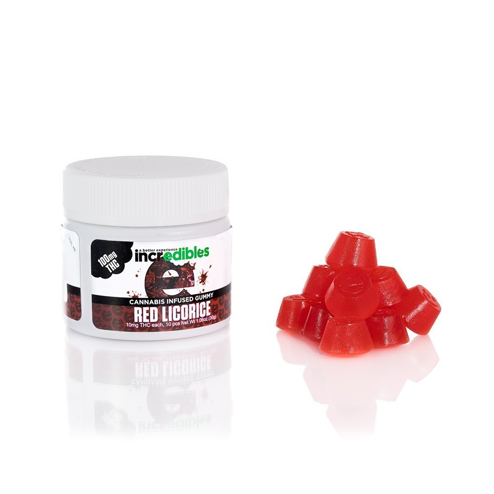 Red Licorice Bites (100mg) incredibles Gummies Jane