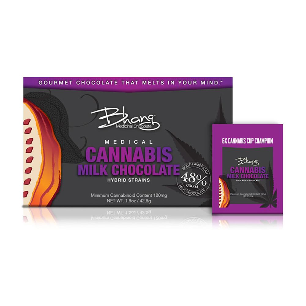 Chocolate (100mg CBD/100mg THC) Bhang Chocolate Bar Jane