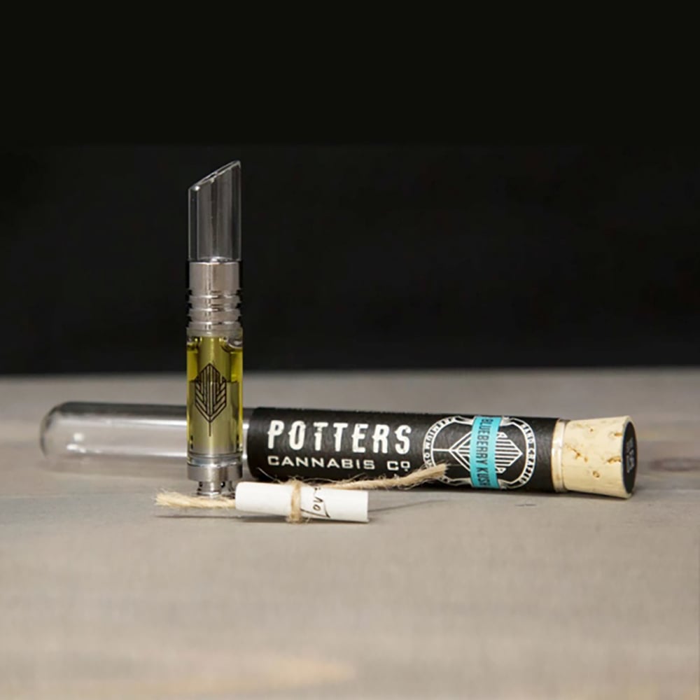 Blueberry Kush Potters Cannabis Co. Vape Cartridge Jane