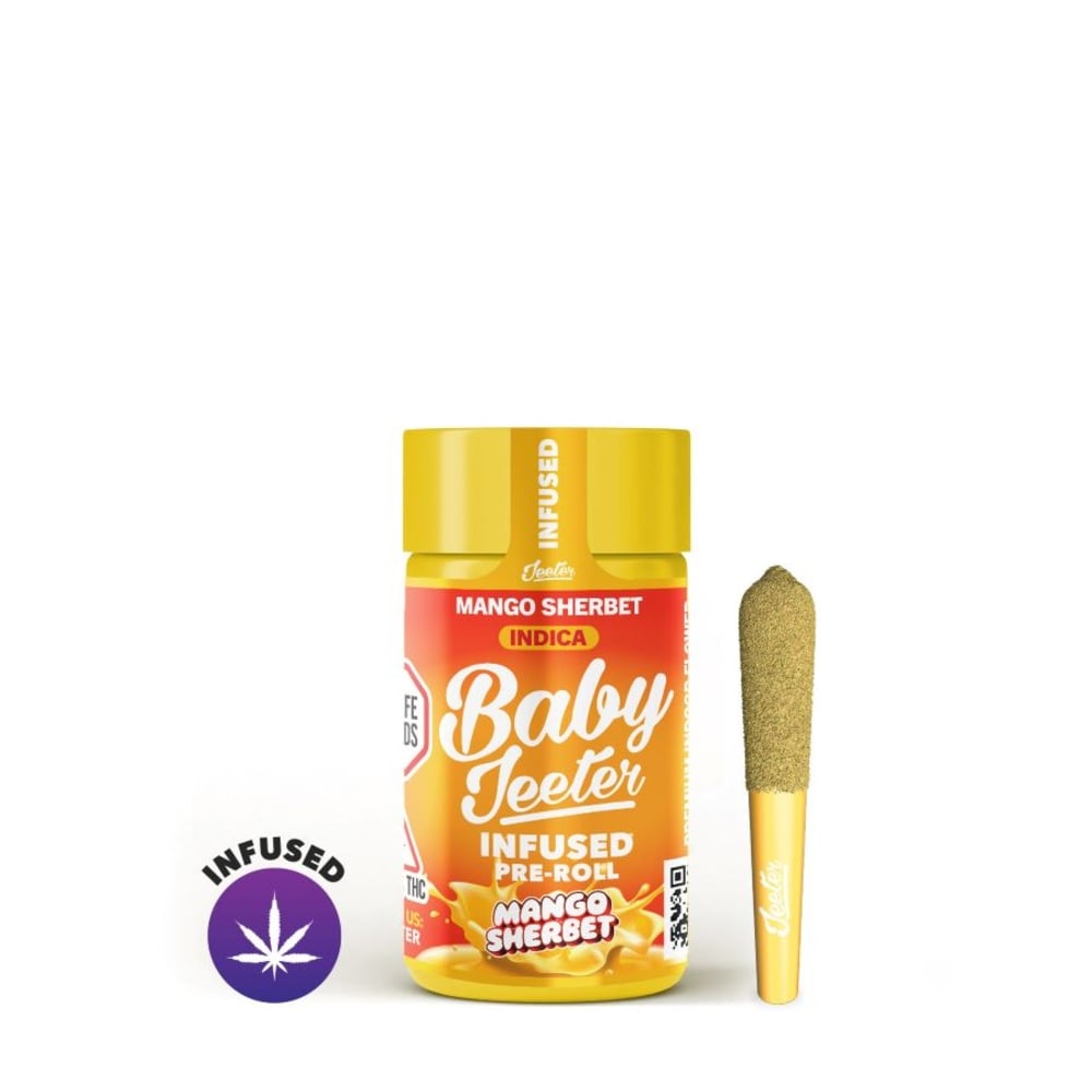 Jeeter - Mango Sherbet (I) Infused Baby Jeeter 0.5g 5pk (2.5g) Jeeter - Mango Sherbet (I) Infused Baby Jeeter 0.5g 5pk (2.5g)