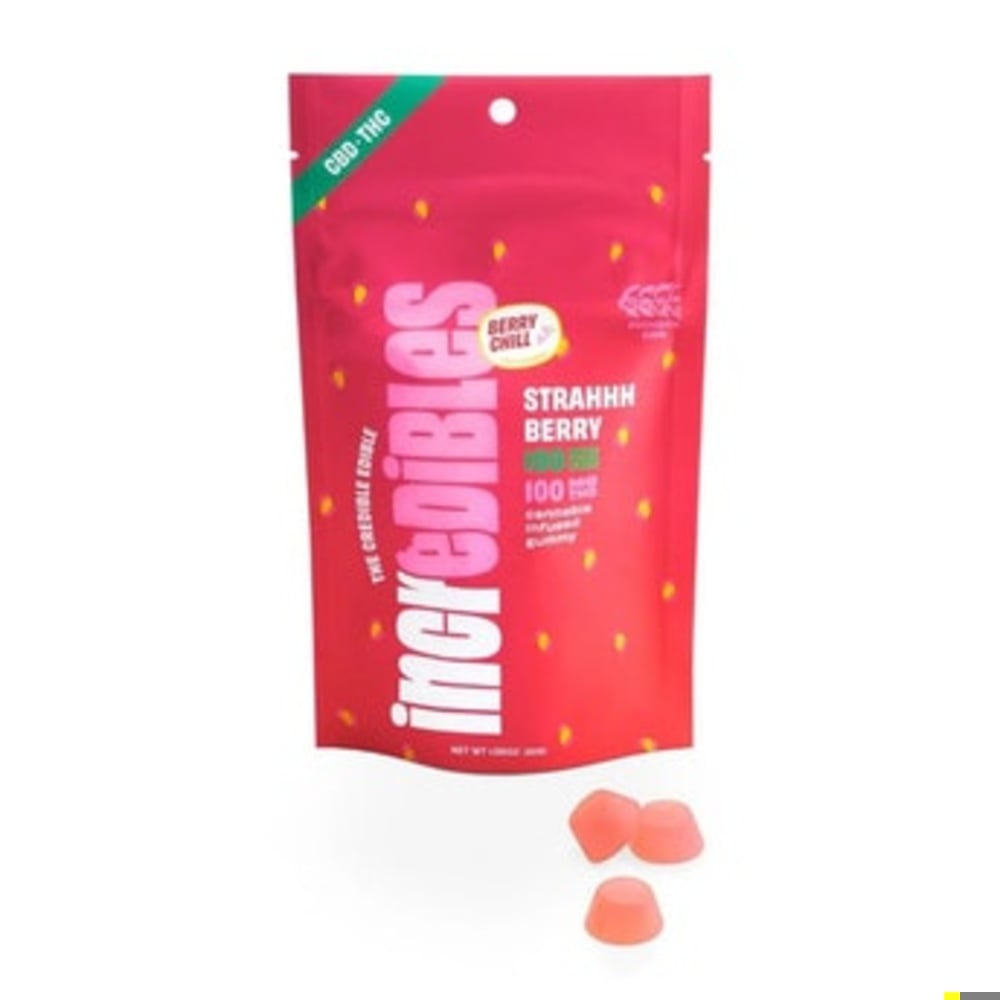 1:1 Strahhhberry [10pk] (100mg THC/CBD)