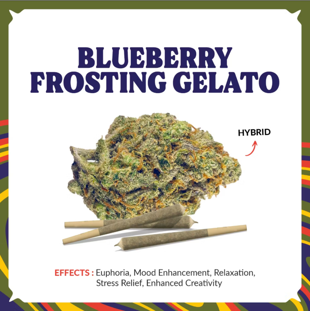 Blueberry Frosting Gelato Pre-Roll | T17.81 | 00059 | 1g