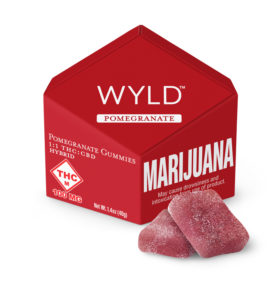 Pomegranate 1:1 CBD + Hybrid Enhanced Gummies | 100mg