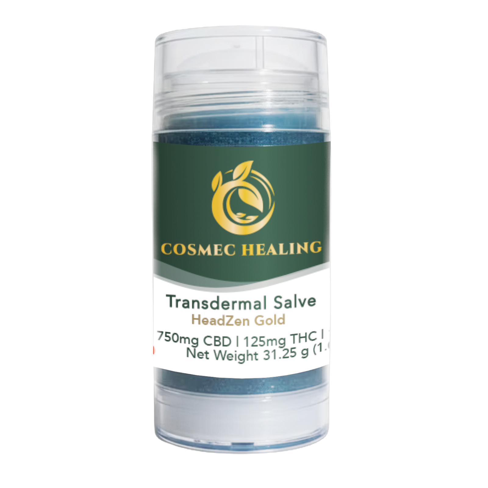 Headzen Gold Transdermal Salve (750mg CBD/125mgTHC/100mgCBC)