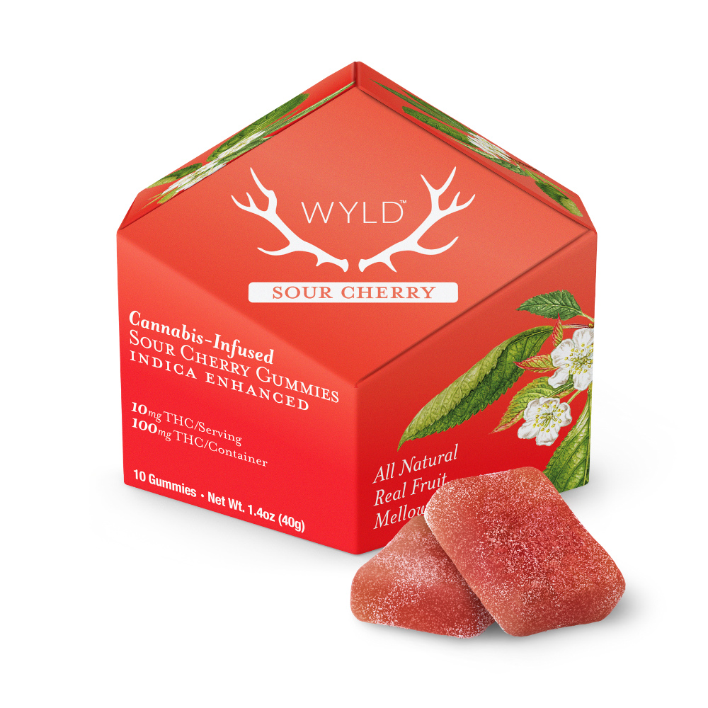 Sour Cherry Indica Enhanced Gummies | IL