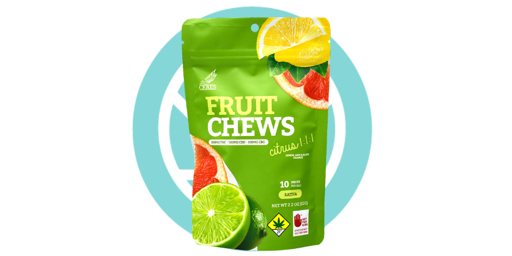 1:1:1 Citrus - Sativa [10pk] (100mg CBD/100mg THC/100mg CBG)