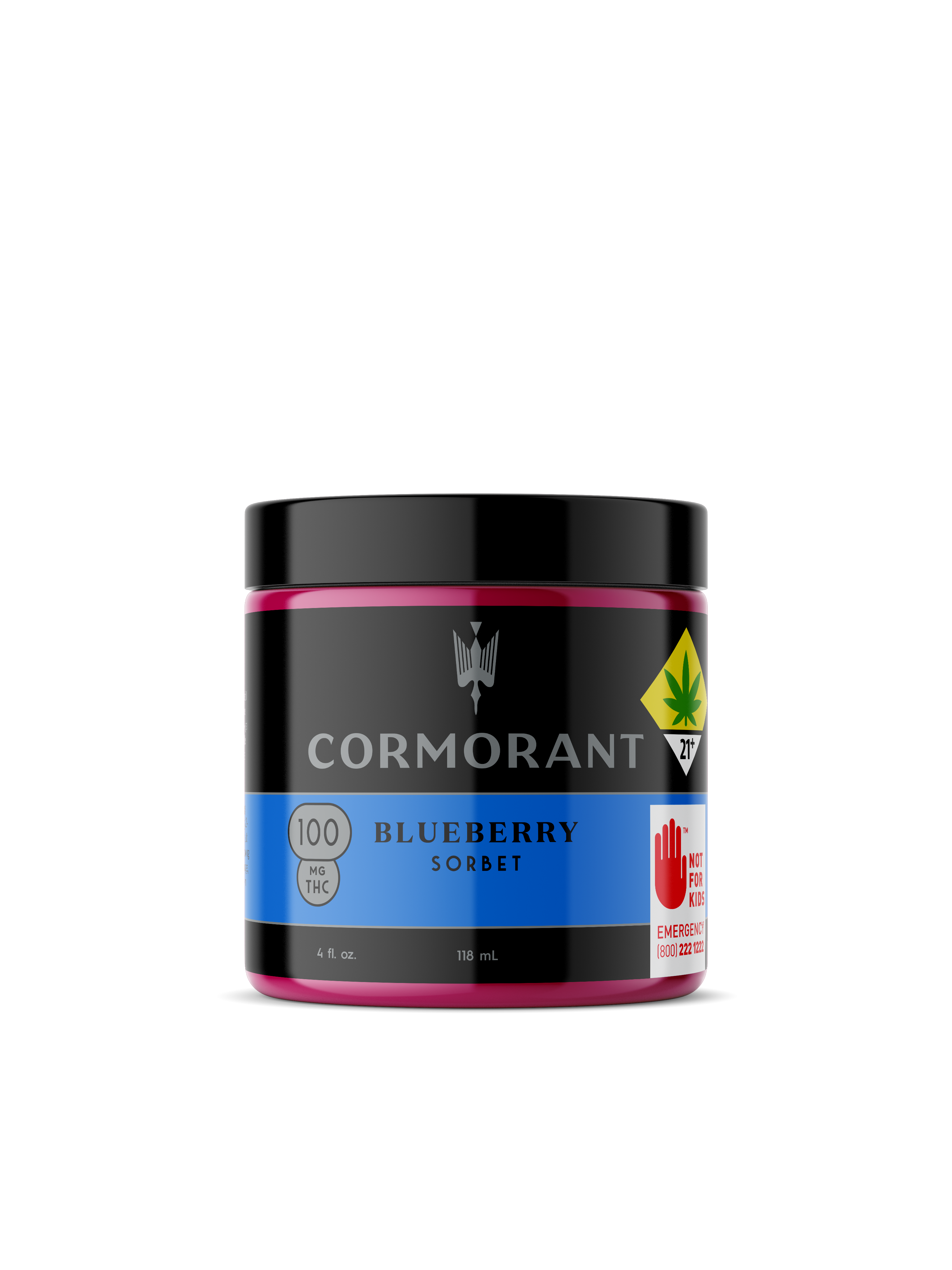 Blueberry Sorbet [4oz] (100mg THC)