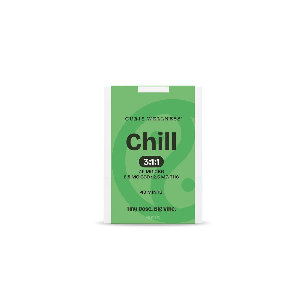 Chill | 3:1:1 | Microdose Mints [40pk] (300mg CBG/100mg CBD/100mg THC)