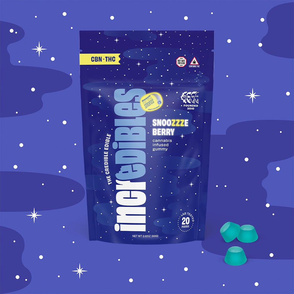GUMMY - 100mg 2:1:1 Snoozzzierberry (CBN+CBG) [20pk] 