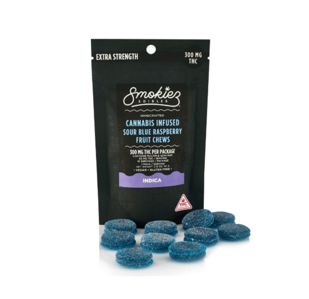 Sour Blue Raspberry - Indica [10pk] (300mg)