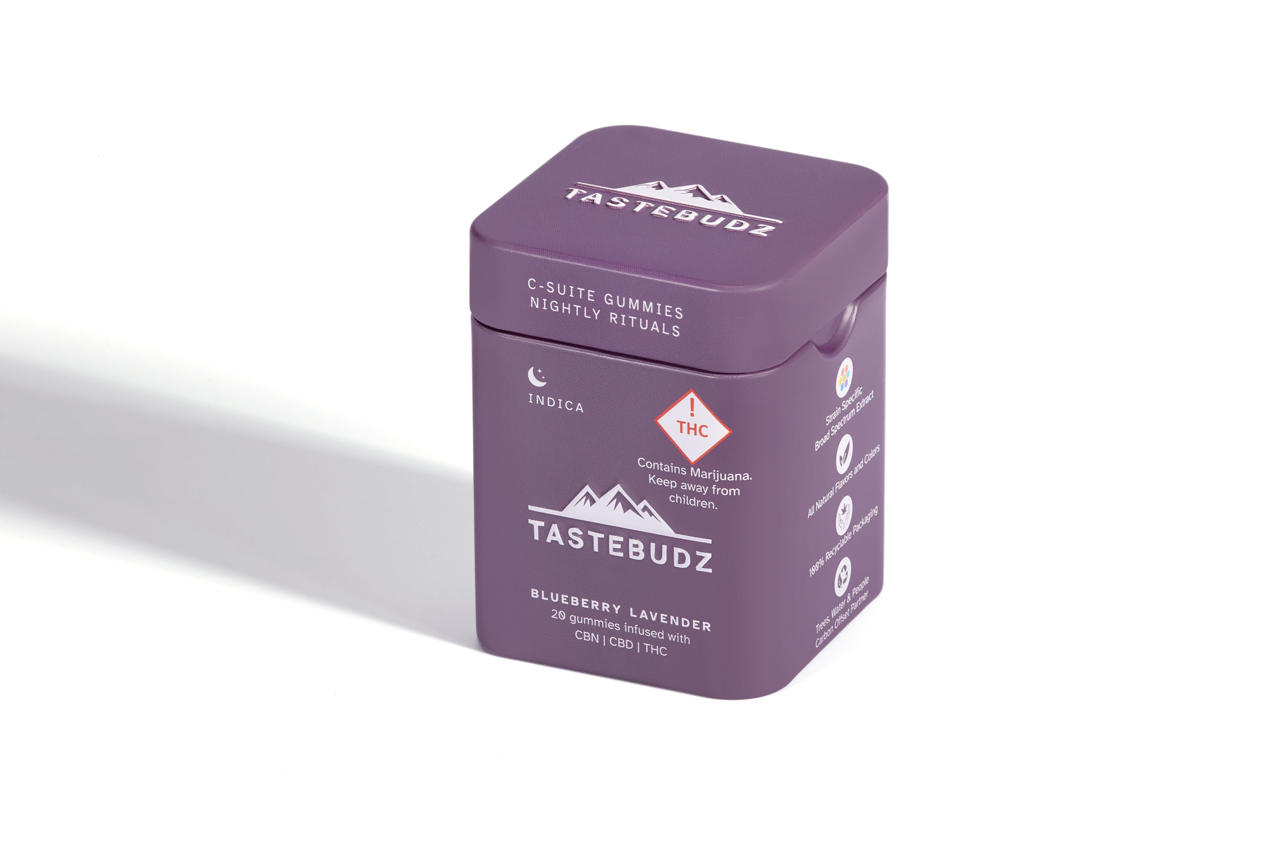 Blueberry Lavender Nightly Rituals Rosin Gummies | CBN | CBD | THC | (100mg CBN/100mg CBD/100mg THC)
