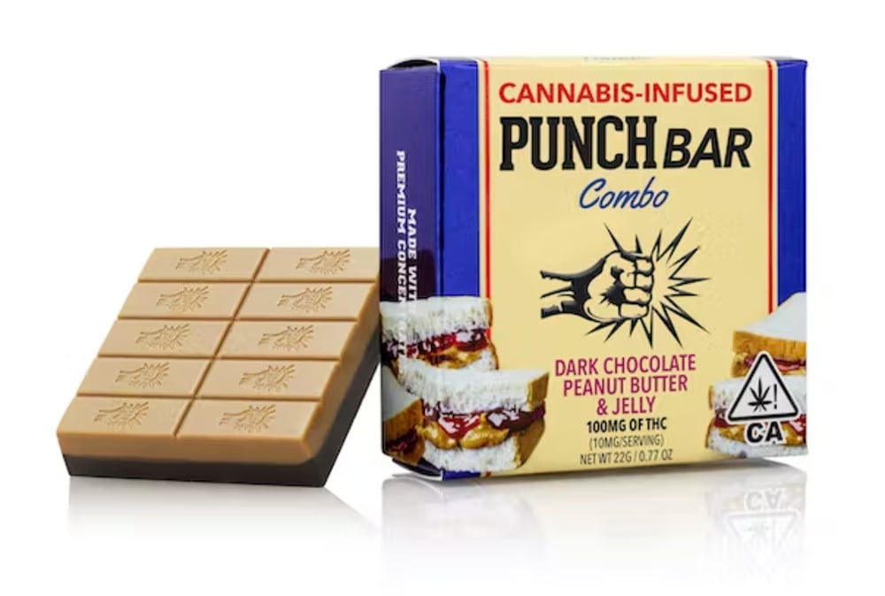 Peanut Butter & Jelly Dark Chocolate (100mg)