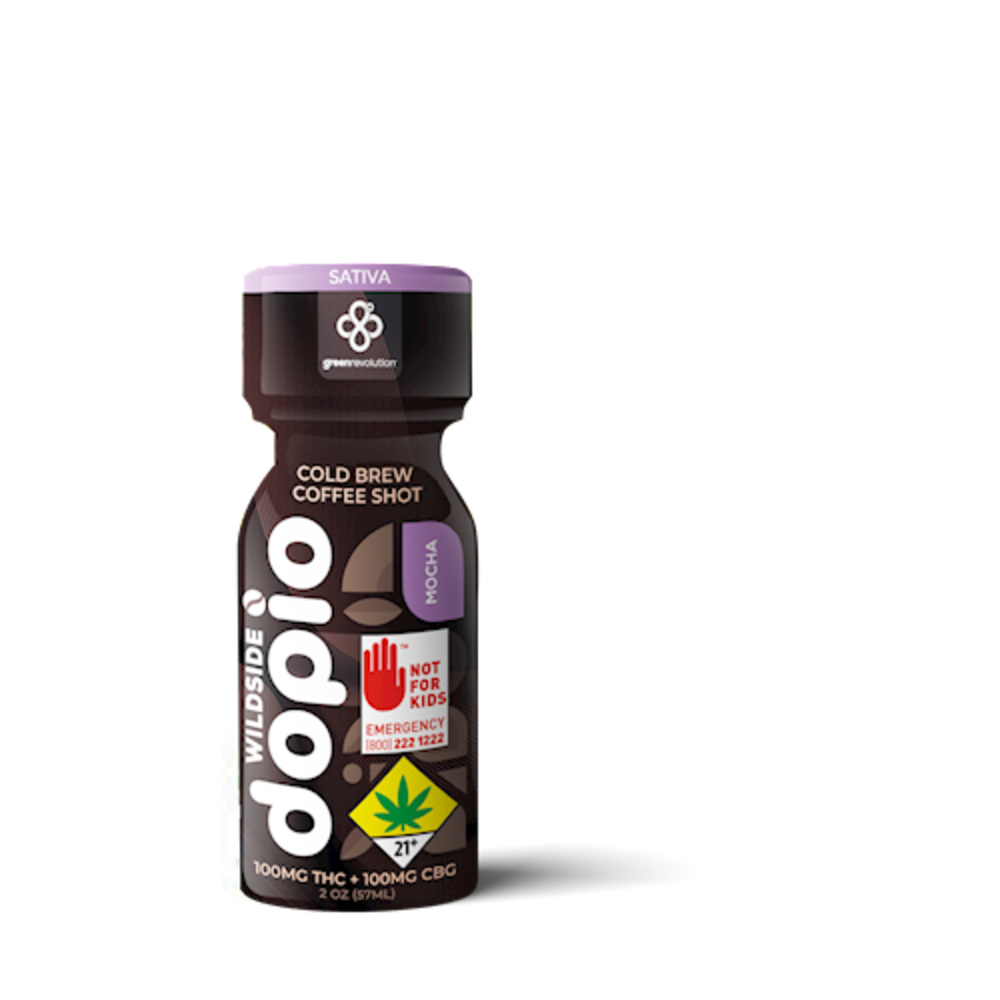 1:1 Dopio Mocha [2oz] (100mg THC/100mg CBG/100mg Caffeine)