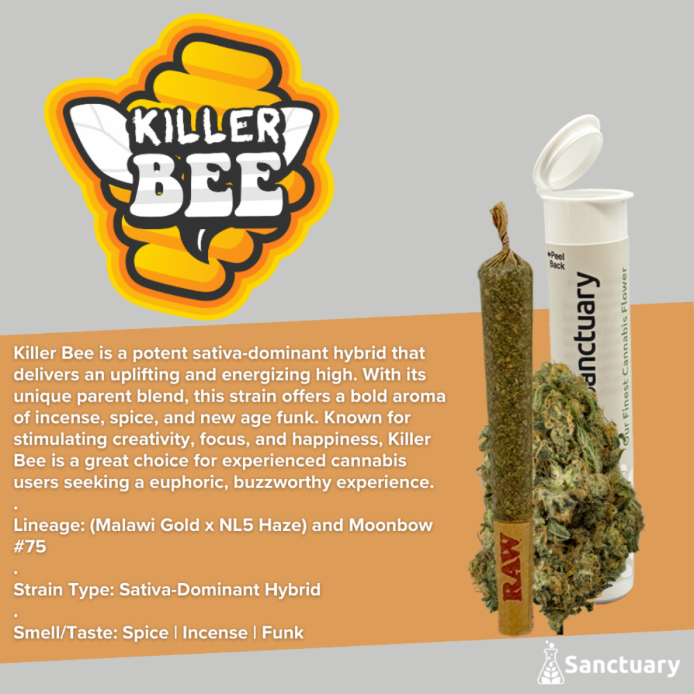 Sanctuary - Killer Bees Pre-Roll (1g)