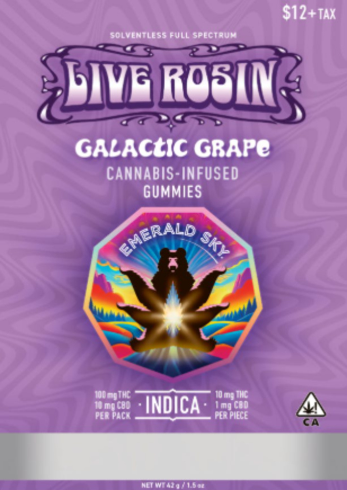 Live Rosin Galactic Grape [10pk] (100mg THC)