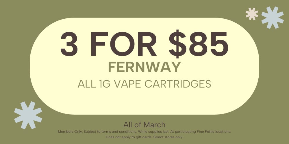 Fernway 1g Cartridges | 3+ for $28.33 each special