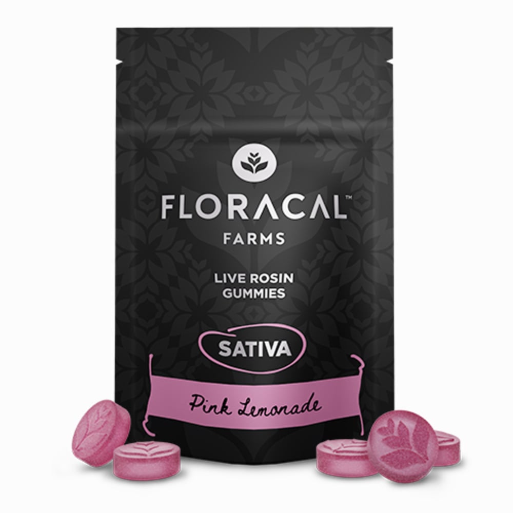Shop Floracal - Pink Lemonade Sativa Rosin Gummies (100mg) | Fine
