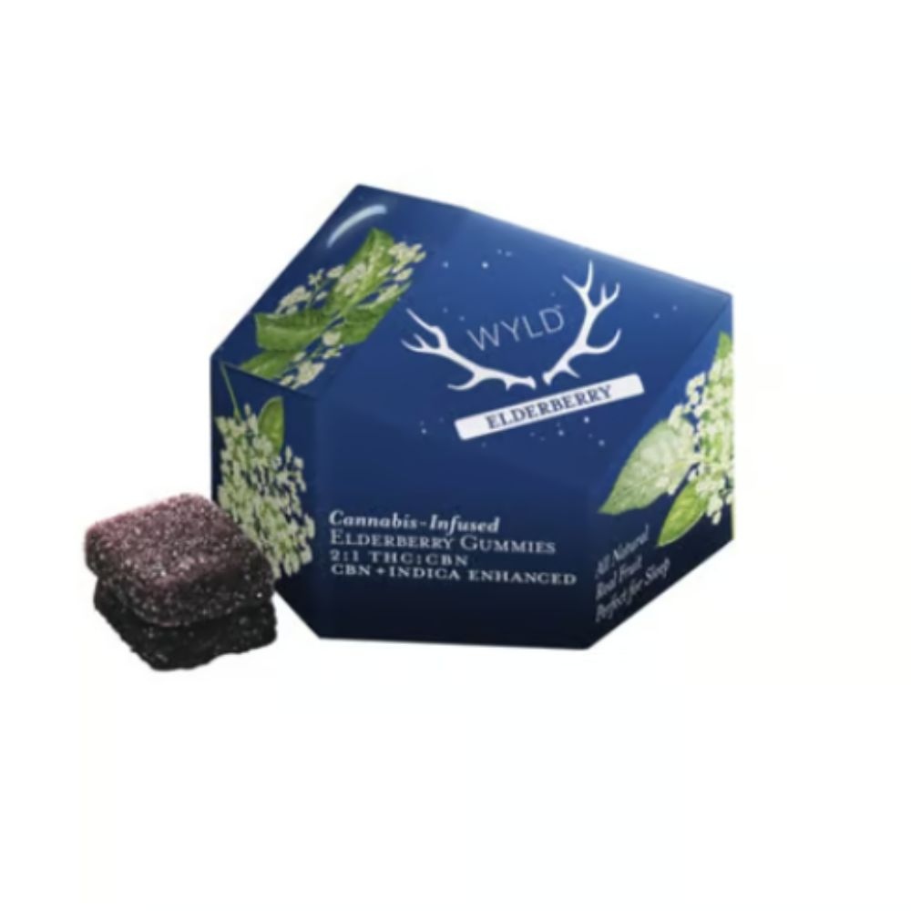 Elderberry 2:1 CBN + Indica Enhanced Gummies | 100mg THC:50mg CBN