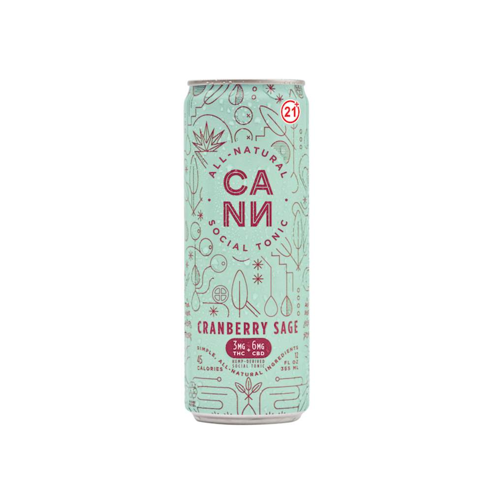 Cann - Hemp Derived Cranberry Sage 12oz (3mg THC 6mg CBD) Cann - Hemp Derived Cranberry Sage 12oz (3mg THC 6mg CBD)