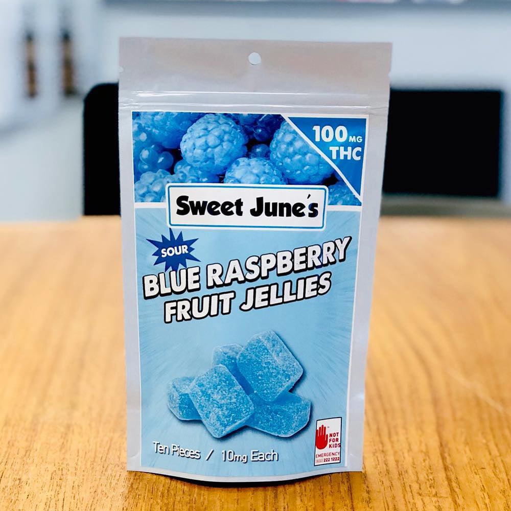Blue Raspberry [10pk] (100mg) Sweet June's Fruit Jellies Jane