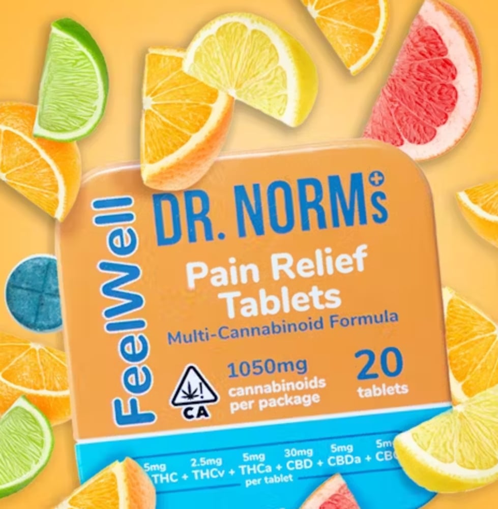 FeelWell Pain Relief [20pk] (600mg CBD/100mg THC/50mg THC-V/100mg THCa/100mg CBDA/100mg CBG)