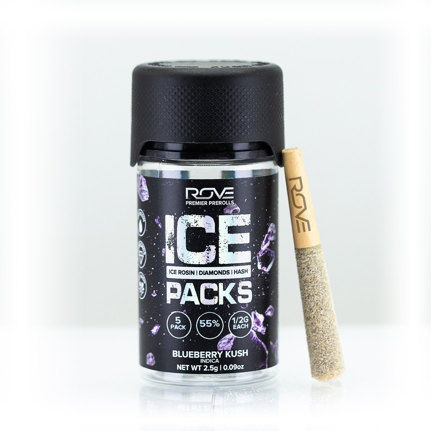Blueberry Kush - Infused Ice Packs (Rosin, Hash, and Diamonds) [5x 0.6g]