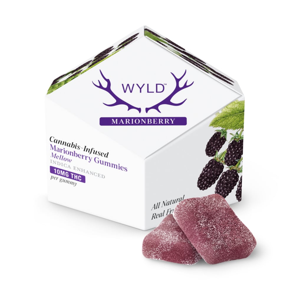 WYLD - Hemp Derived - Marionberry Gummies 10mg THC 10pk