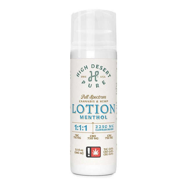 1:1 Menthol Lotion [3.5 fl oz] (750mg THC/750mg CBD)