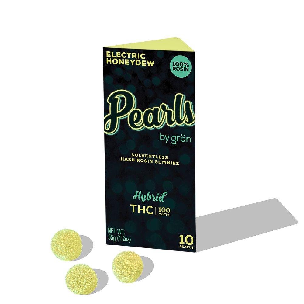 THC Electric Honeydew Pearls - Hybrid (100mg)