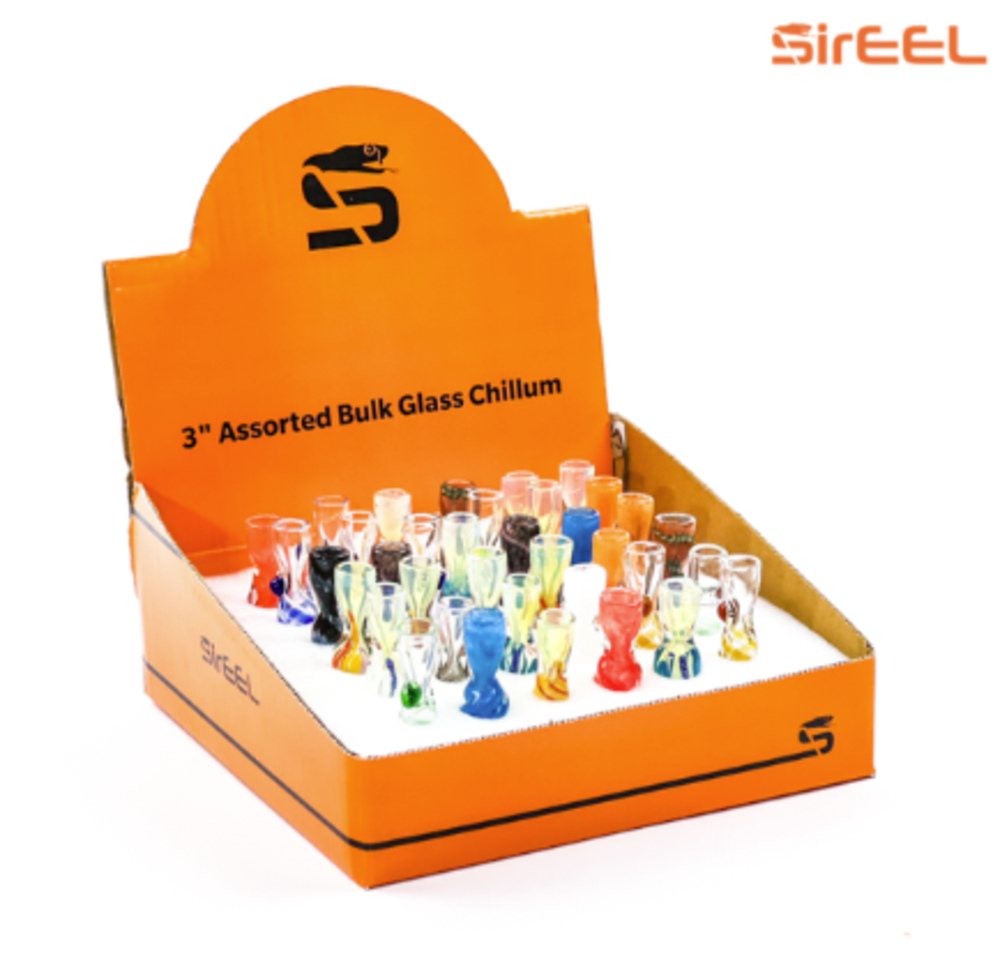 3.5" SirEEL Glass Chillums - Assorted