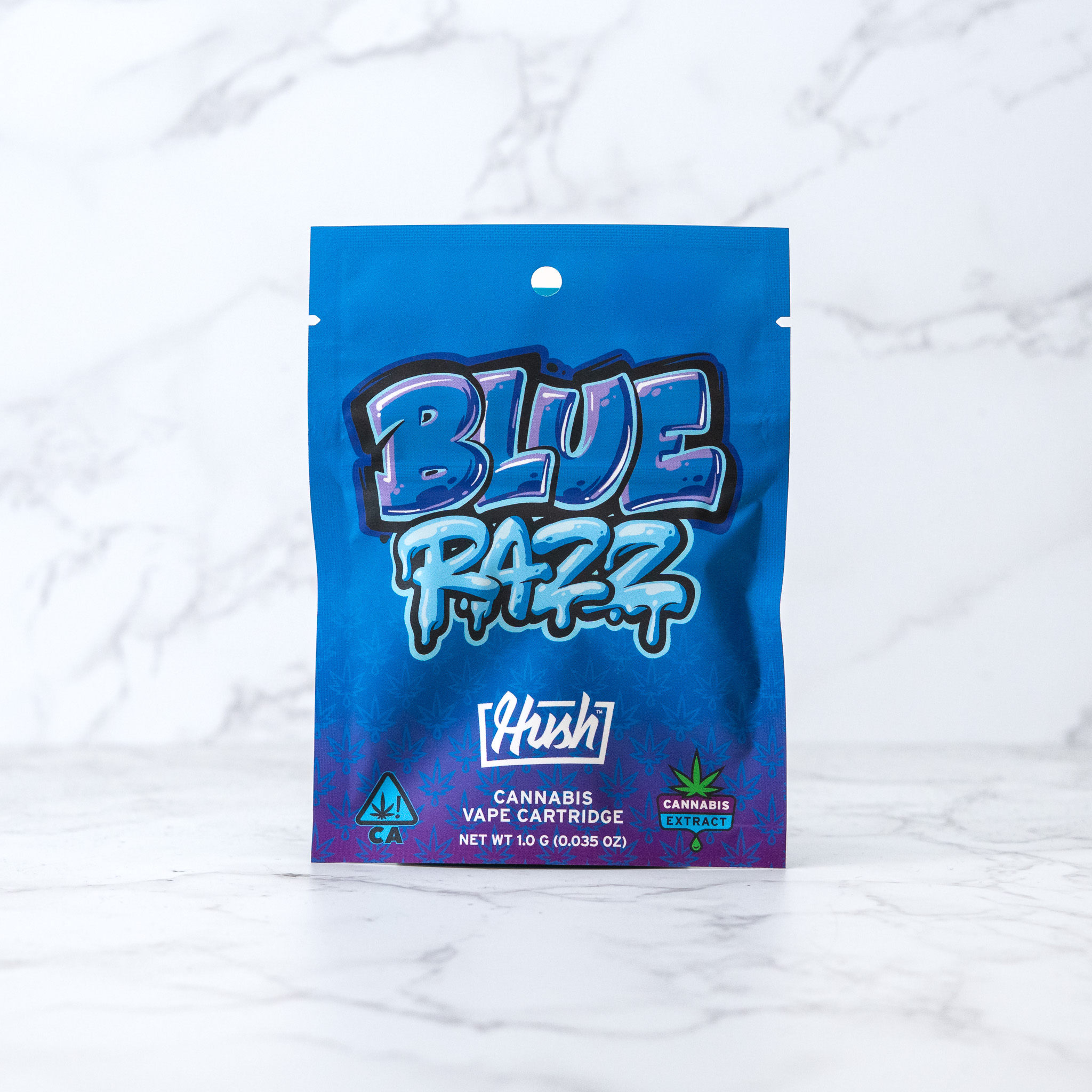 HUSH - BLUE RAZZ - 510 THREAD VAPE CART - HYBRID - [1G]