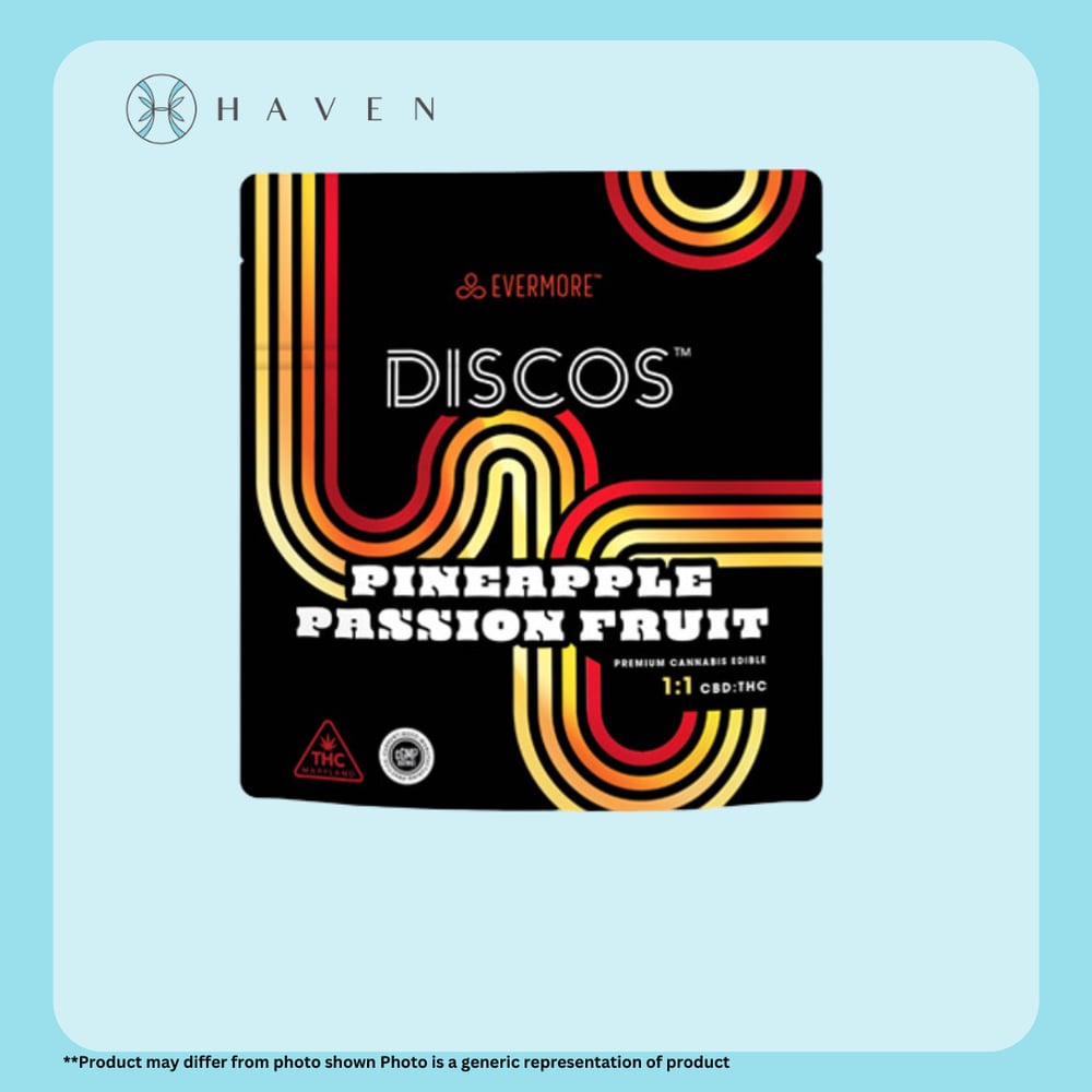 10mg Pineapple Passionfruit Discos 1:1 (CBD:THC) | Evermore