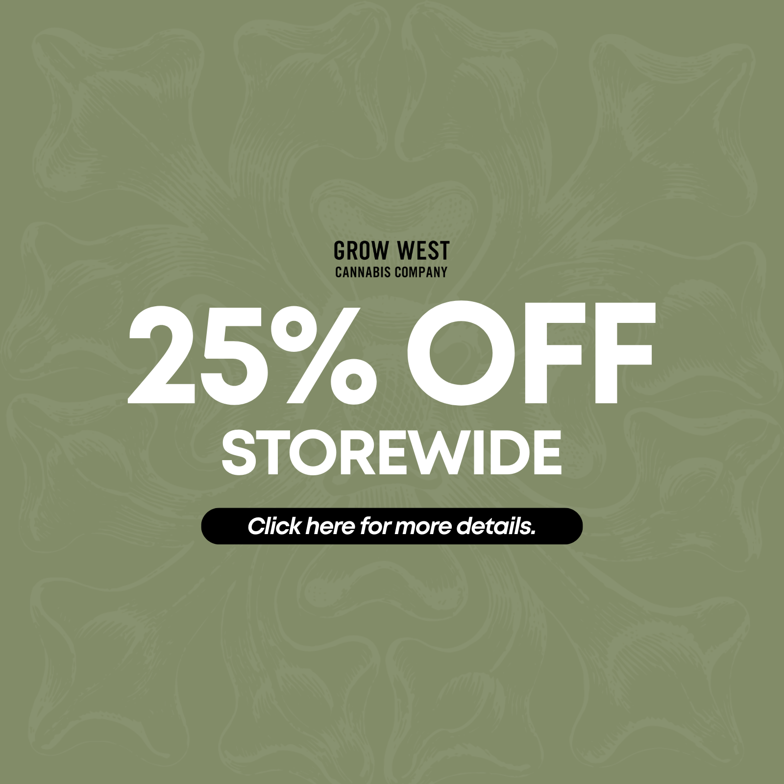 25% Off Storewide special