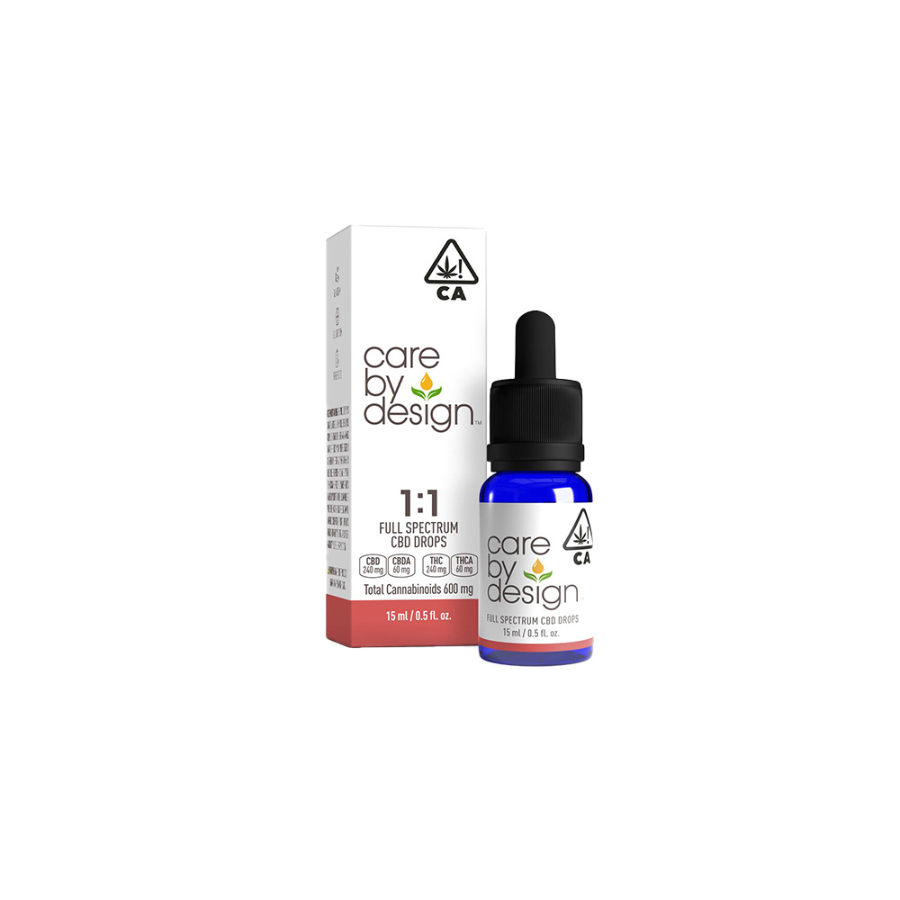 Care By Design | 1:1 Full Spectrum CBD Drops 15ml