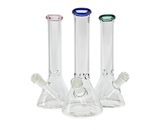 PARA - Color Lip Beaker 10" Bong $25 With Glass Bowl