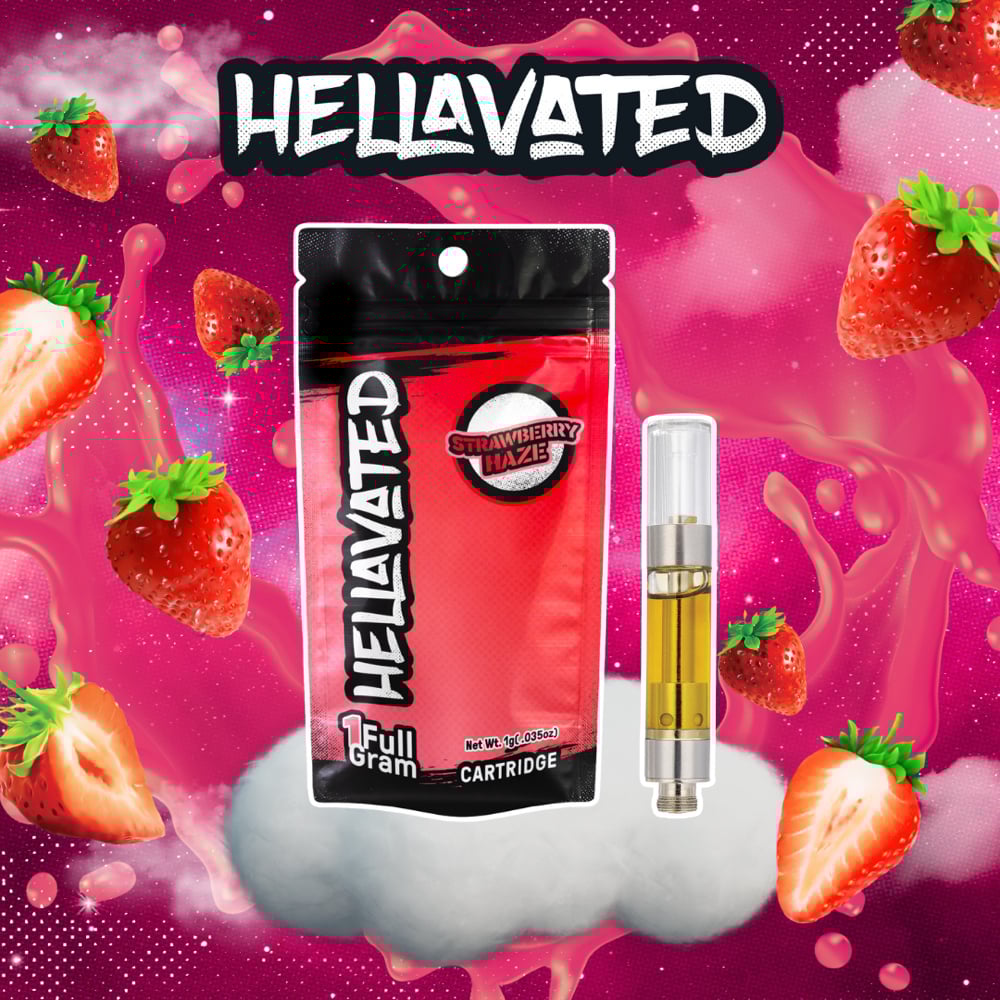 Hellavated  Strawberry Haze Cartridge