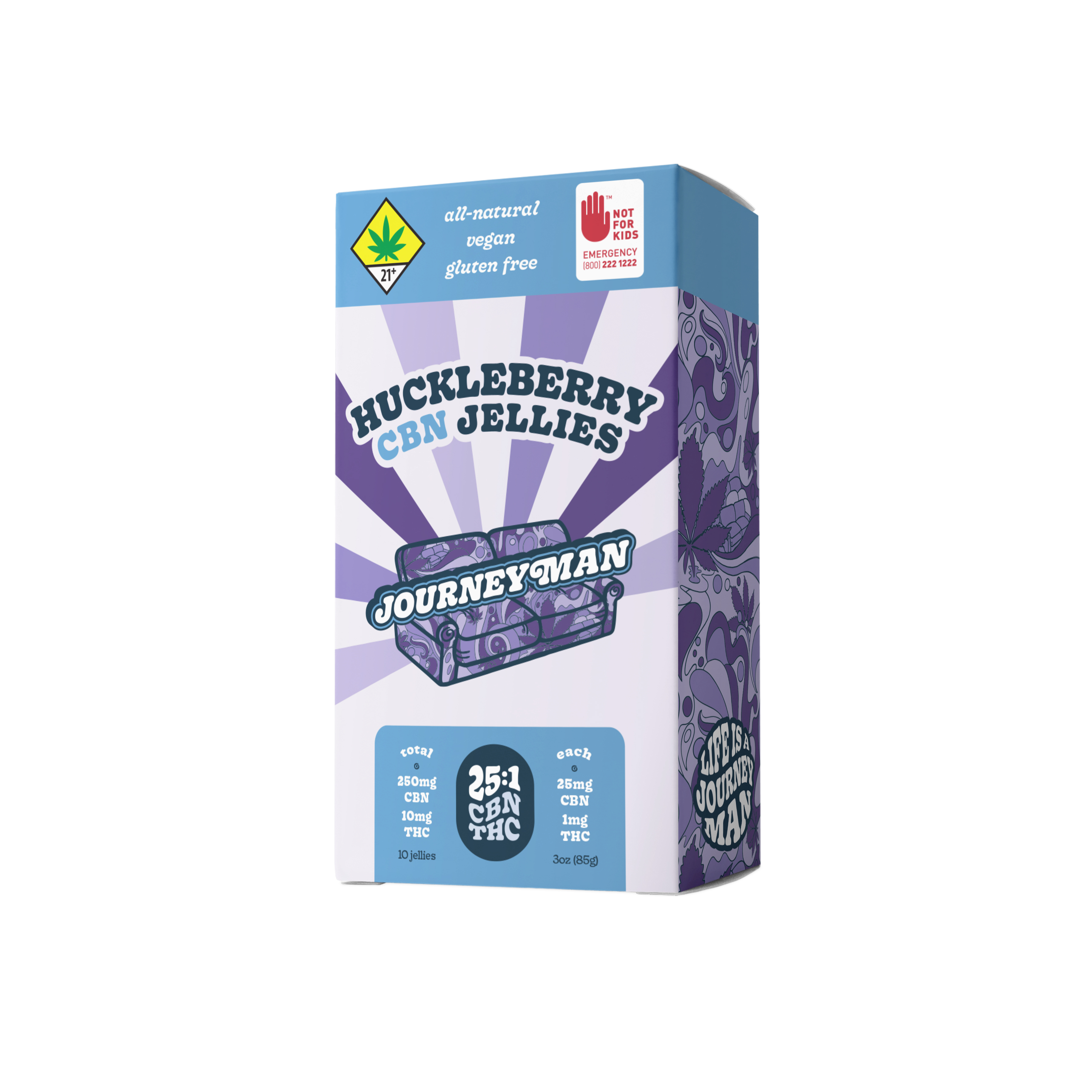 25:1 Huckleberry CBN Jellies [10pk] (250mg CBN/10mg THC)