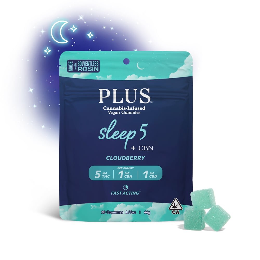 Cloudberry Sleep 5:1:1 Gummies [Solventless Rosin 20pk]