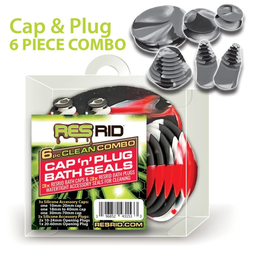 Bath Cap & Plug Combo [6pk]