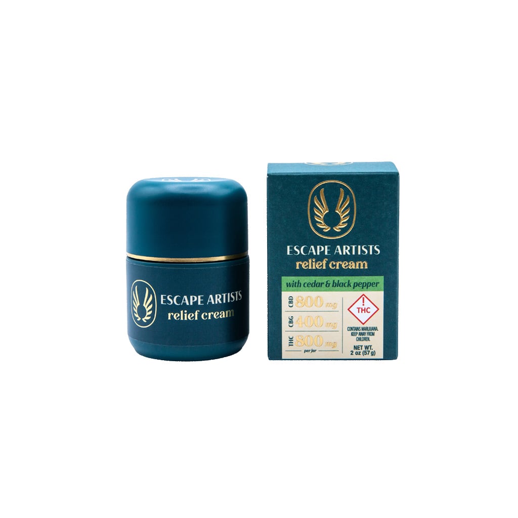 2:1:2 Relief Cream - Cedar & Black Pepper [2oz] (800mg CBD / 400mg CBG / 800mg THC)