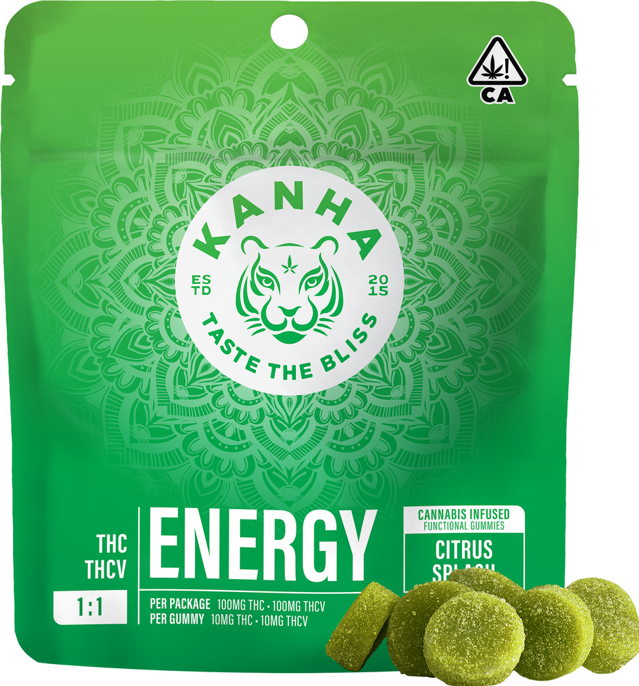 ENERGY CITRUS SPLASH 100MG INFUSED GUMMIES - 100 MG