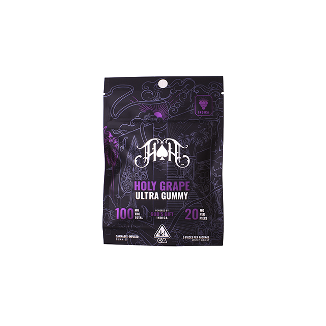 Holy Grape | Indica - Ultra Pure Gummies - 100mg THC Holy Grape | Indica - Ultra Pure Gummies - 100mg THC