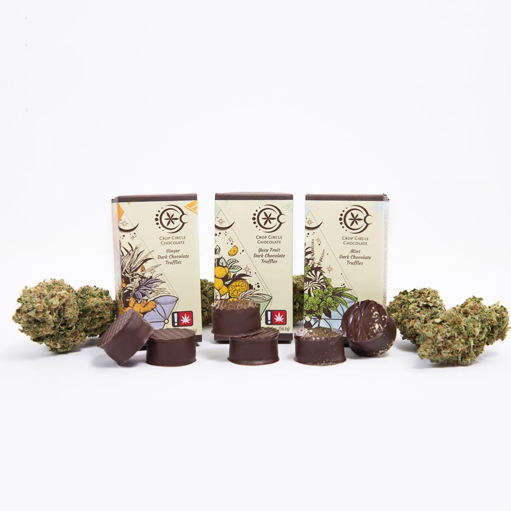 Orange Yuzu Zest [5pk] (100mg) Crop Circle Chocolate Rosin Truffles