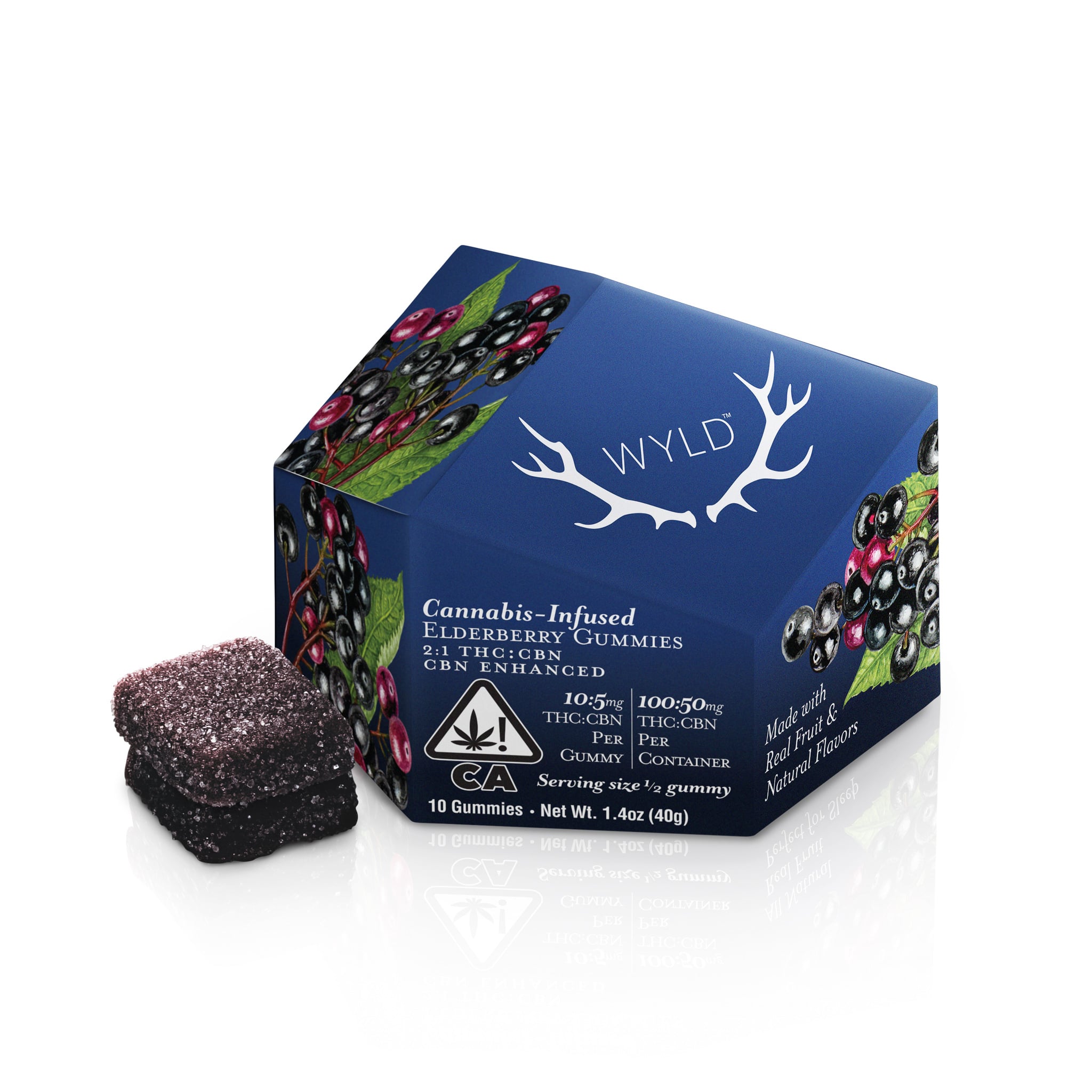 Elderberry 2:1 CBN + Indica Enhanced Gummies | 100mg THC:50mg CBN Elderberry 2:1 CBN + Indica Enhanced Gummies | 100mg THC:50mg CBN