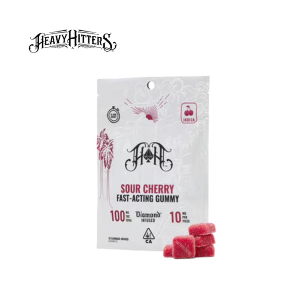SOUR CHERRY 100MG 10 PACK GUMMIES