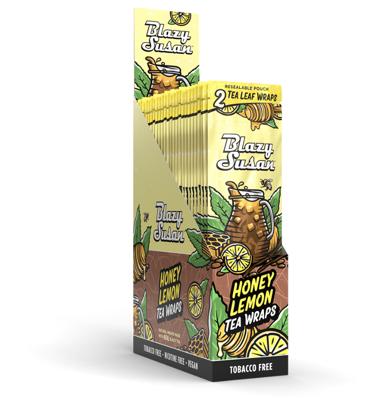 ACC Blazy Susan Honey Lemon Black Tea Leaf Wraps 2pk ACC Blazy Susan Honey Lemon Black Tea Leaf Wraps 2pk