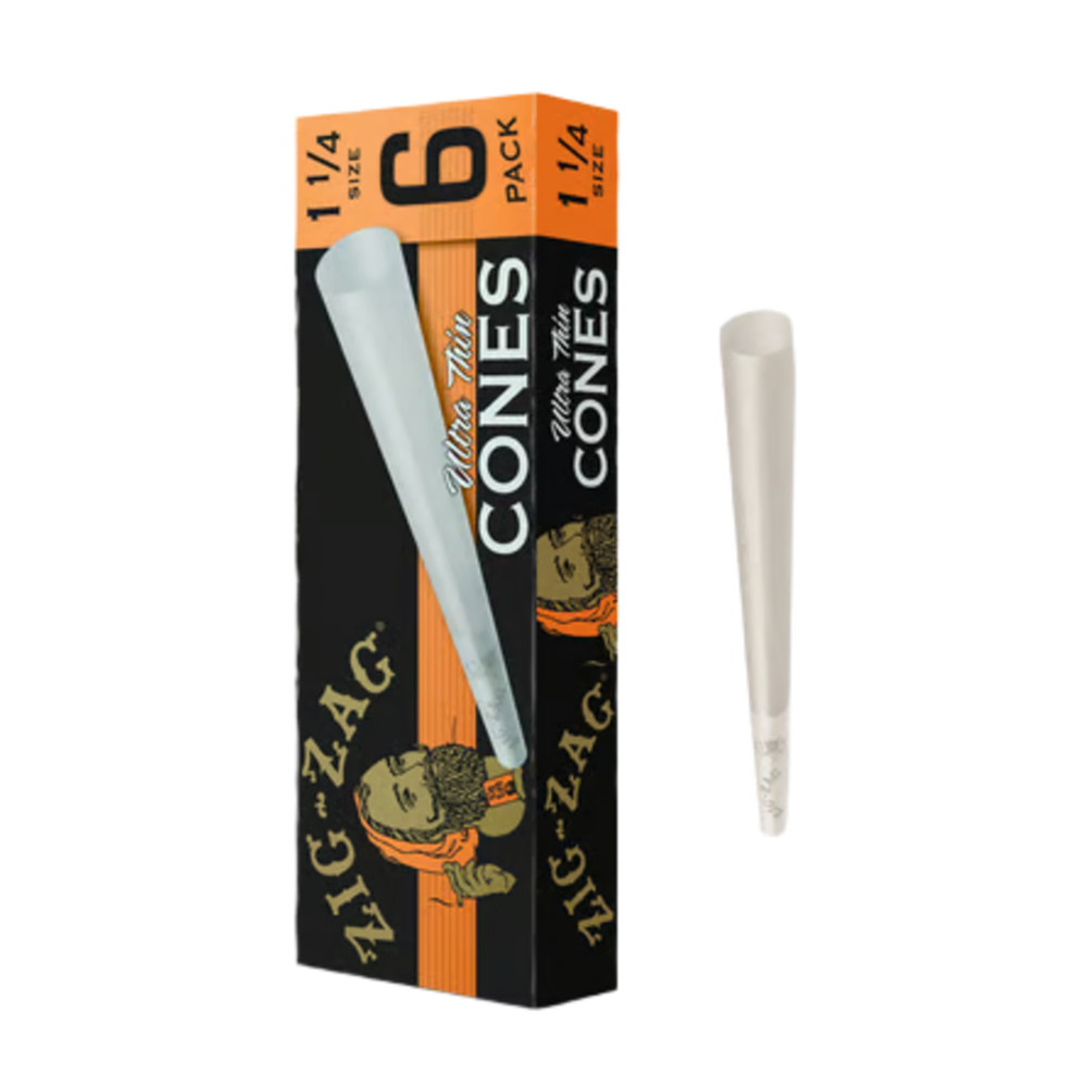 Zig-Zag Ultra Thin Cones - 1 1/4 [6pk]
