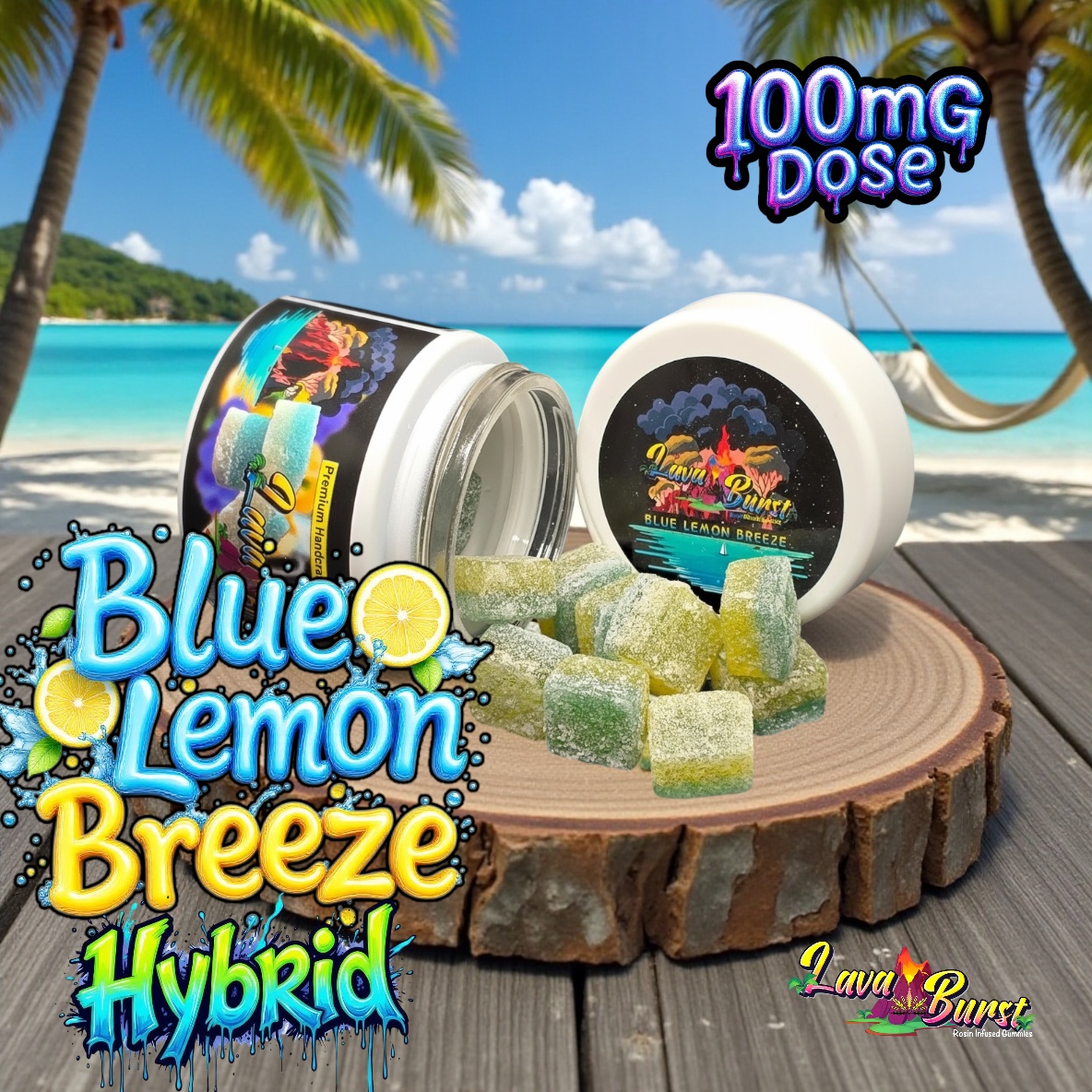 Equilibrium Rosin Gummies Blueberry Breeze (H) 100mg 10pk